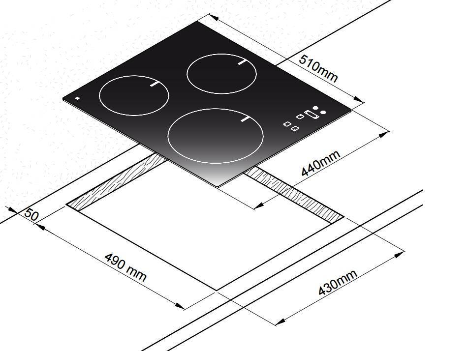 Независимая индукционная варочная панель Zigmund & Shtain CIS 029.45 WX