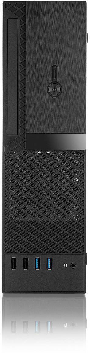 Foxline FL-1001 mATX case, black, w/PSU TFX 300W, w/2xUSB2.0+2xUSB3.0, w/1xcombo audio, w/pwr cord, w/ 8cm FAN