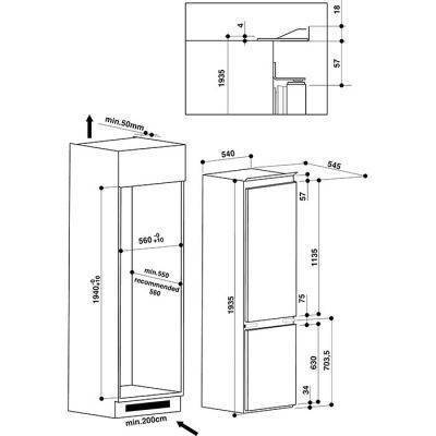 Whirlpool art 9810 a схема встраивания